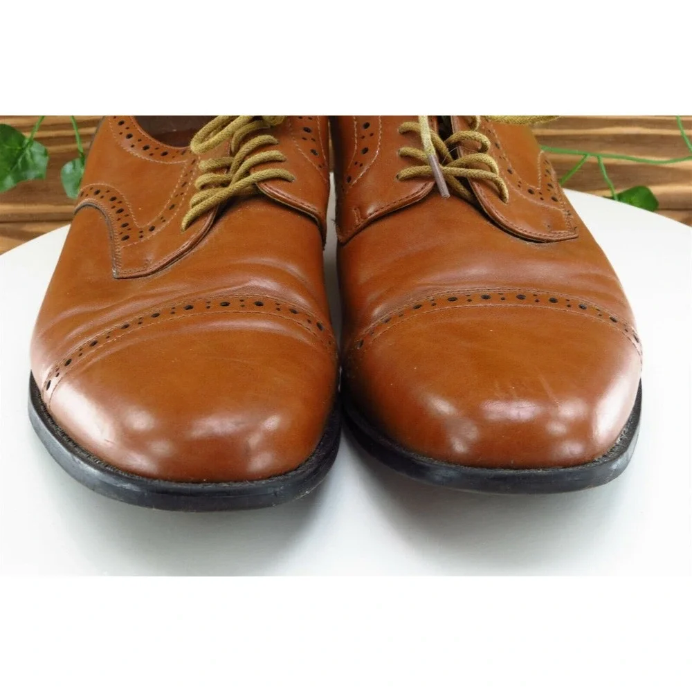 Nunn Bush Shoes Sz 10.5 M‎ Brown Derby Oxfords Synthetic Men